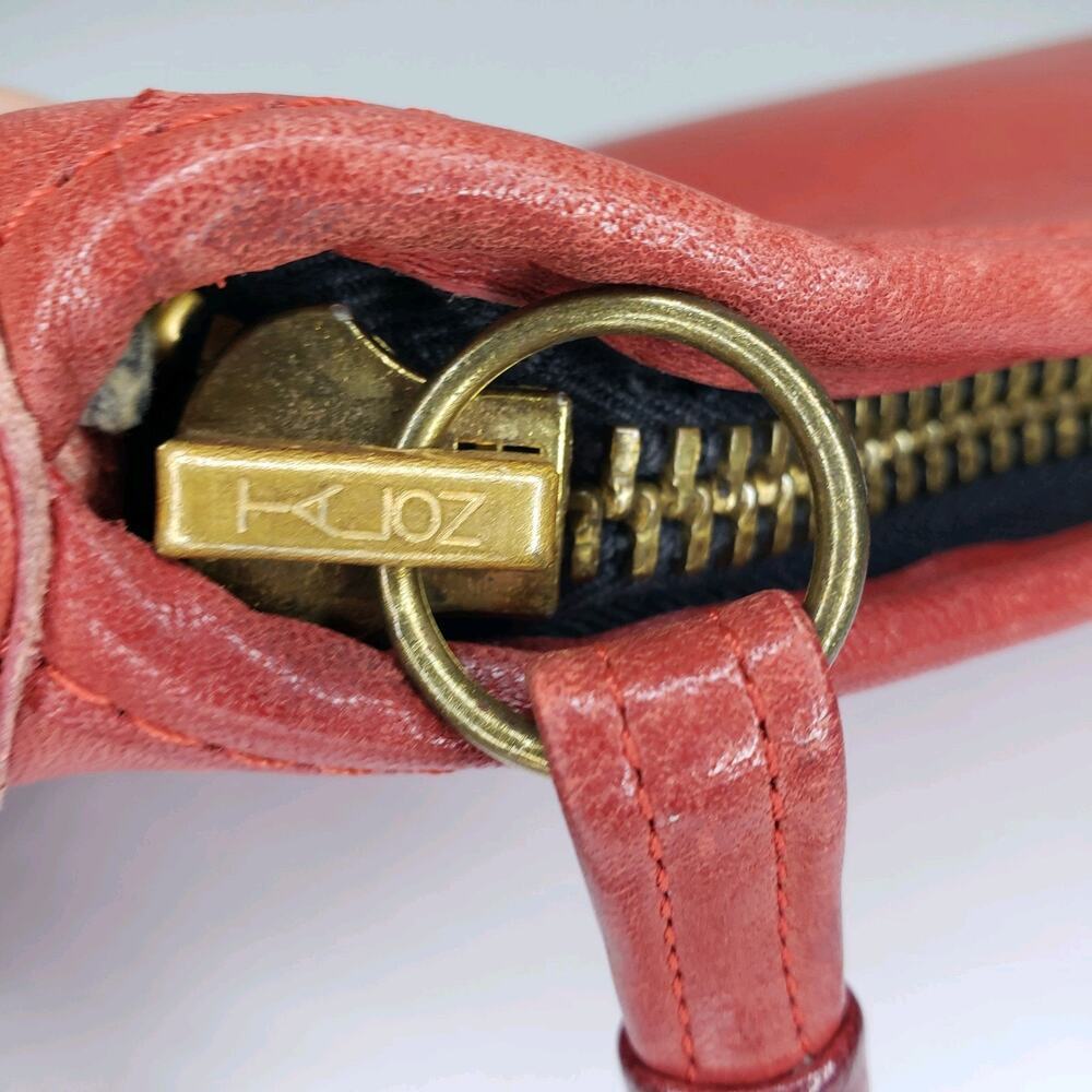 Vintage Coach NYC Bonnie Cashin Shoulder Bag Clutch 9455 RED Anchor Brass - Picture 8 of 16